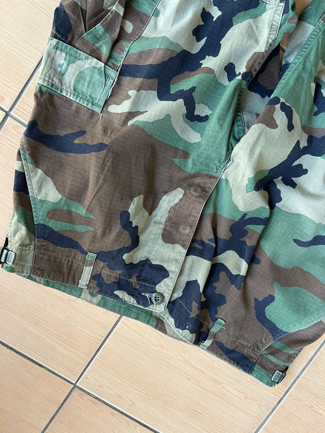 90’s 미군 오리지널 우드랜드BDU팬츠 라지/숏 상품이미지2