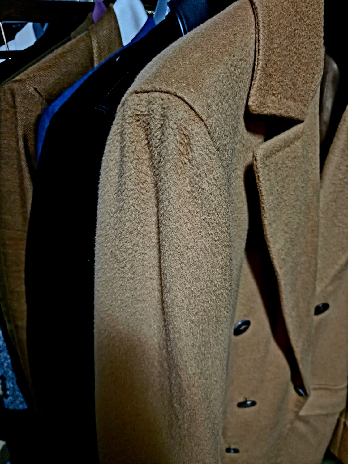 (강추👍)사르토리아 반니 비스포크 카멜 코트 상품이미지6