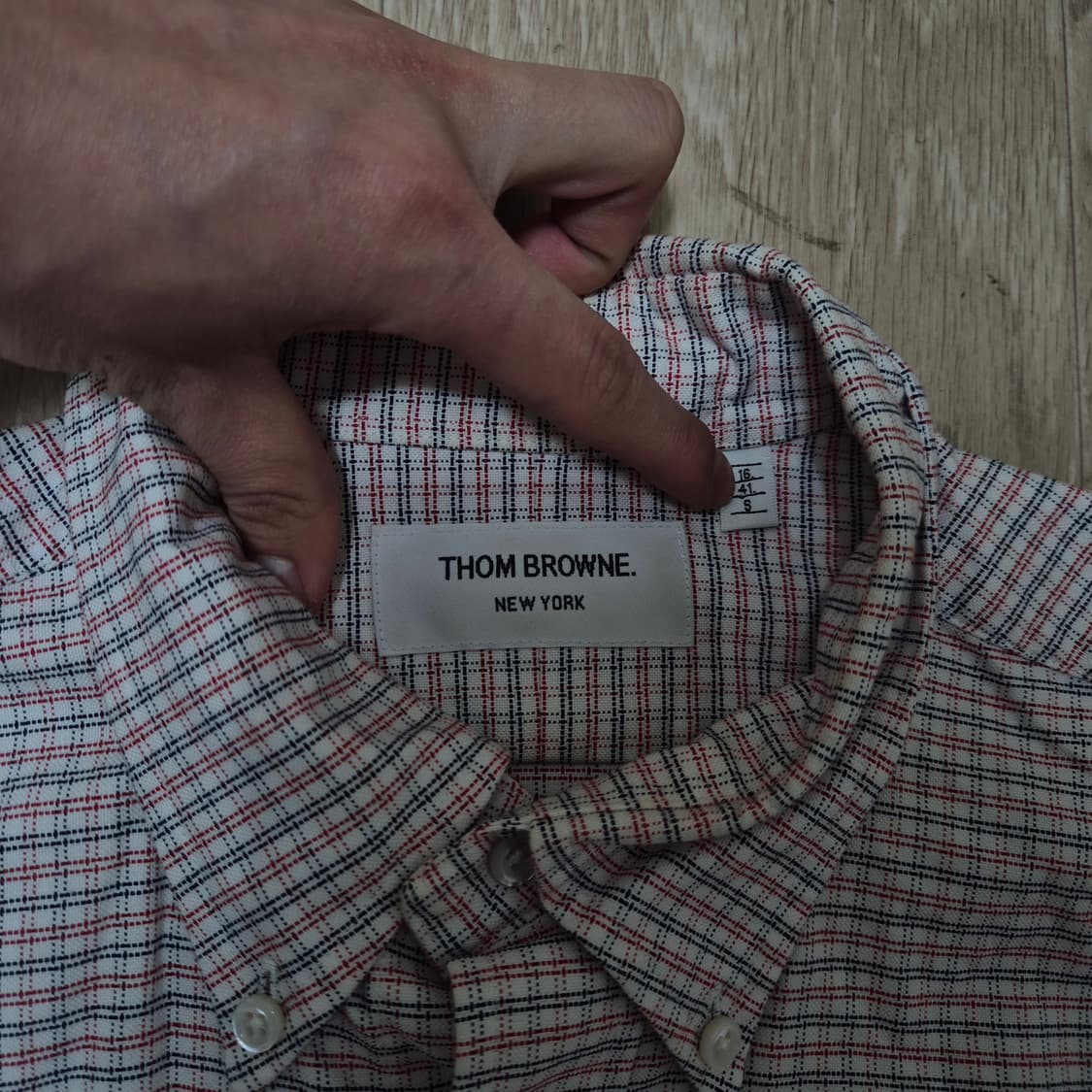 톰브라운 뉴욕 옥스포드 버튼다운 체크 셔츠 S(90) 상품이미지5