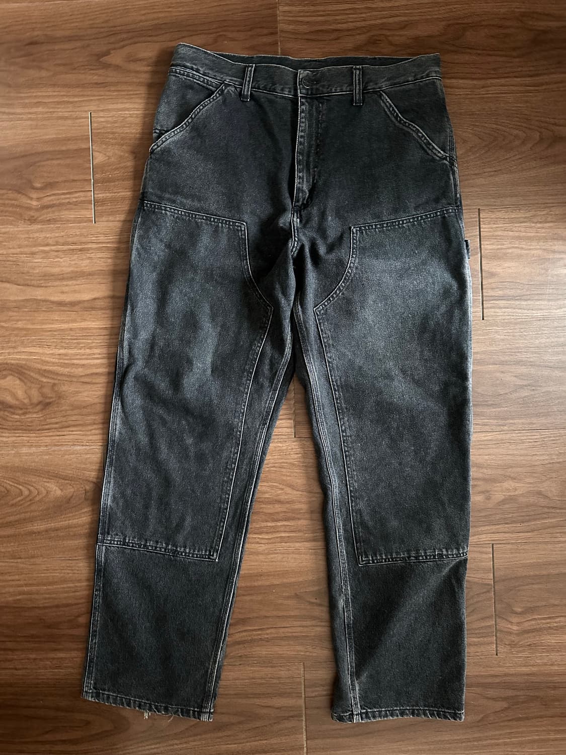 칼하트WIP 더블니 데님 워크 팬츠 상품이미지1