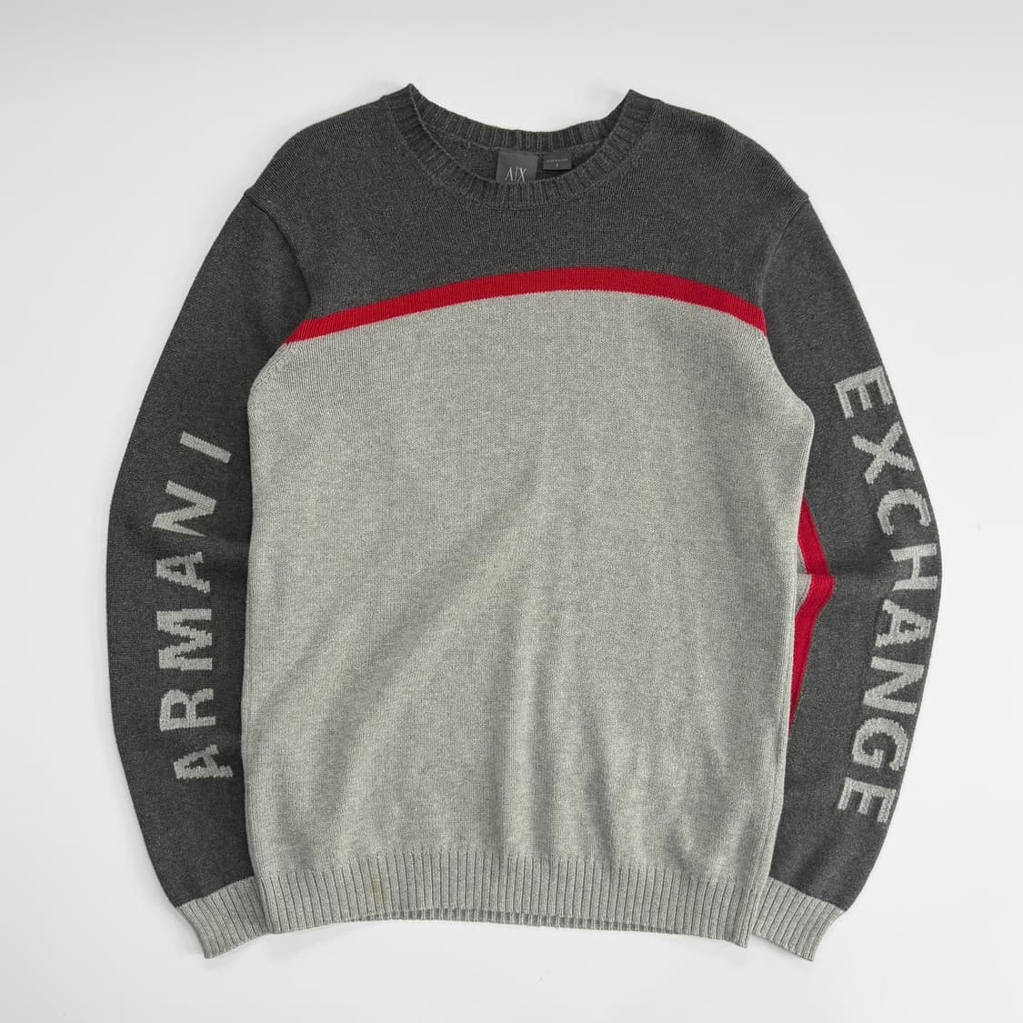 Armani exchange 아르마니 사이드 로고 그레이 니트 상품이미지3