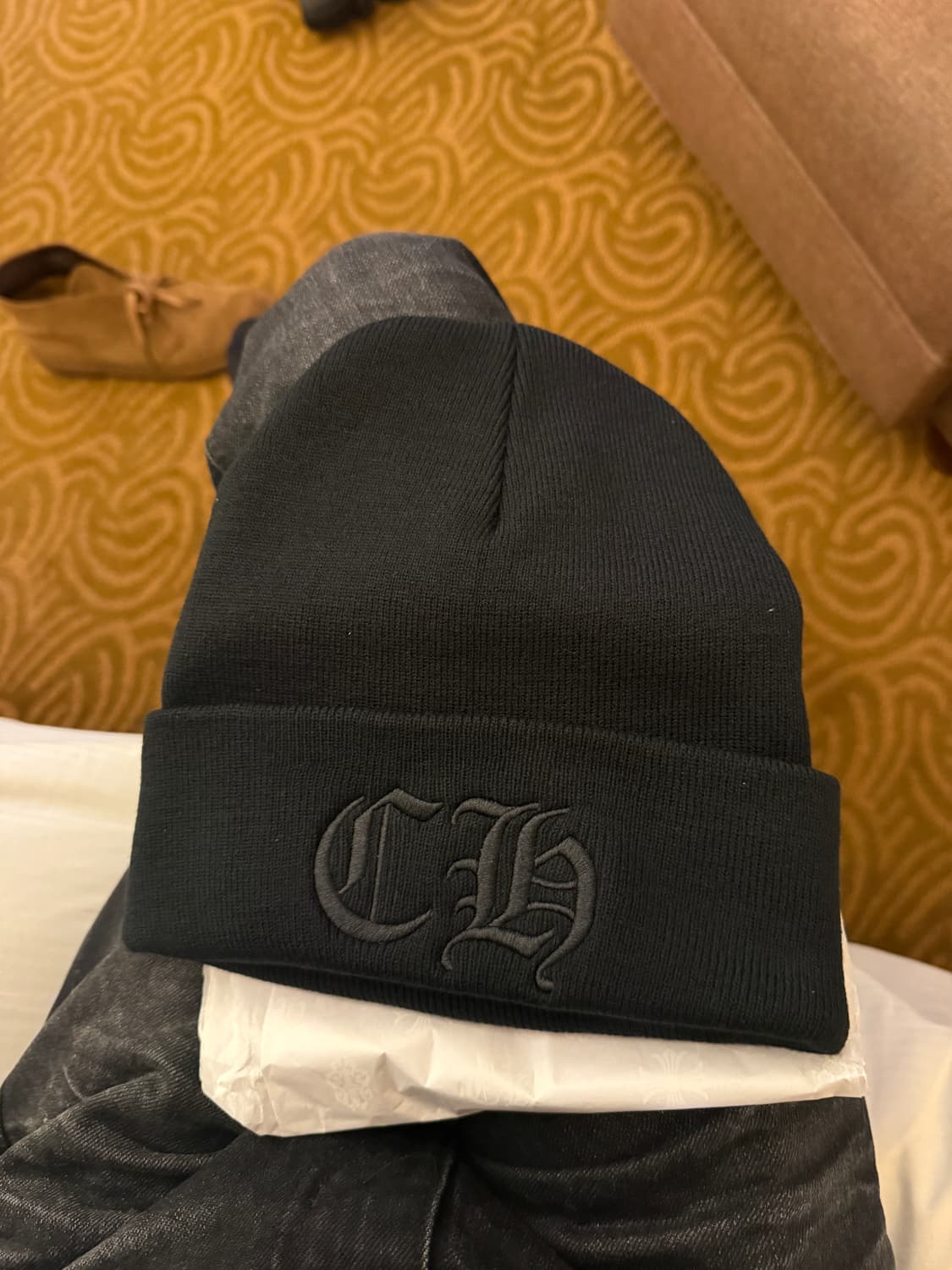 크롬하츠 워치 캡 비니 블랙 상품이미지1