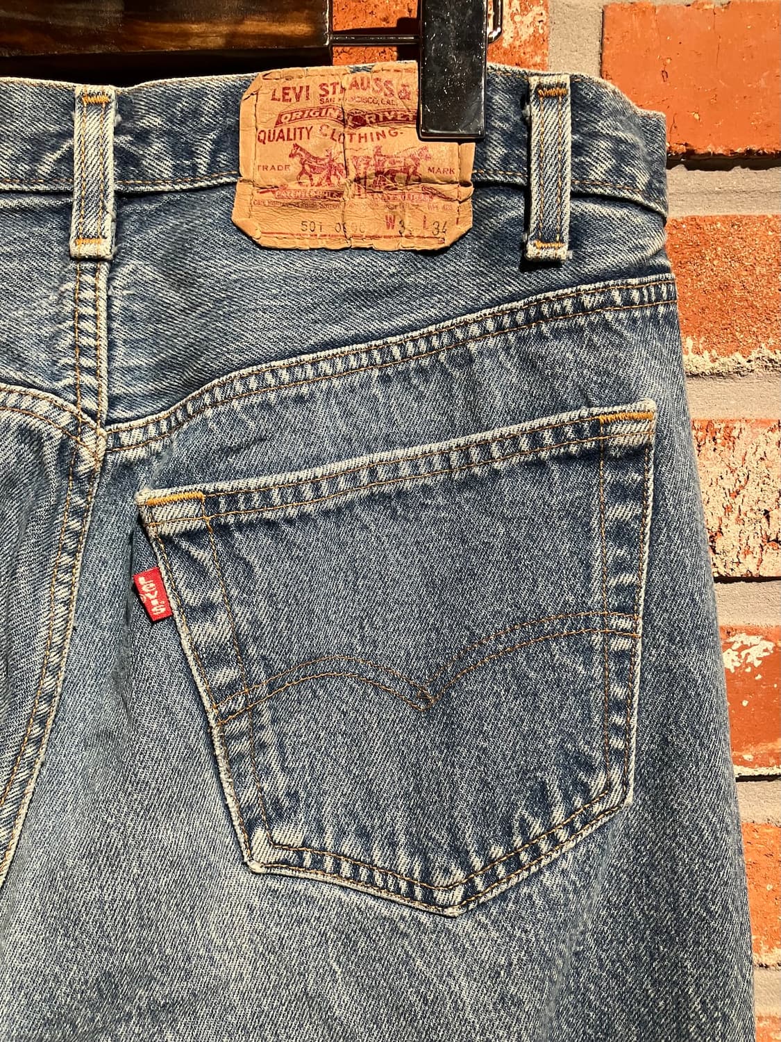 80s USA 빈티지 리바이스 501 데님 팬츠 상품이미지6