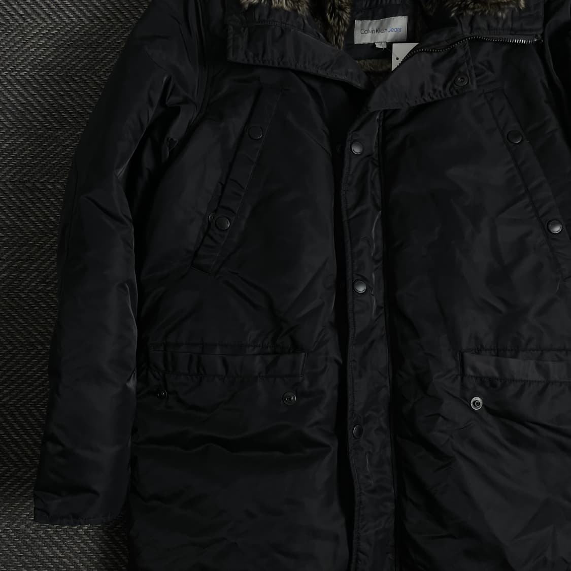 00s 캘빈클라인 아카이브 N3B 이너 퍼 다운 패딩 점퍼y 3538 상품이미지5