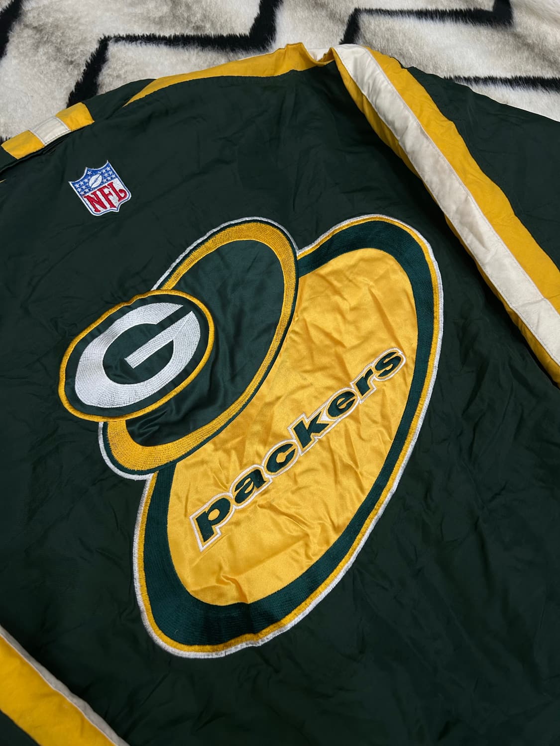 [XL]NFL 프로라인 그린베이 패커스 점퍼/오염 상품이미지1