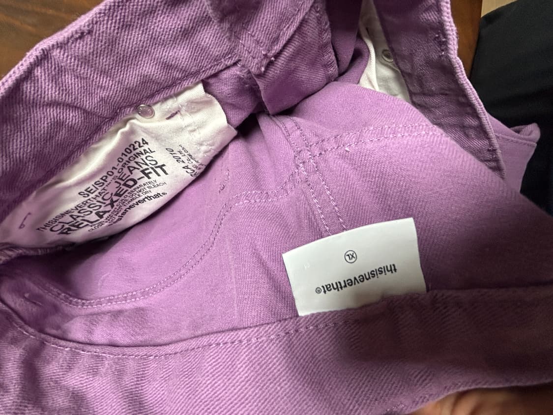 디스이즈네버댓 플럼 데님팬츠 상품이미지3