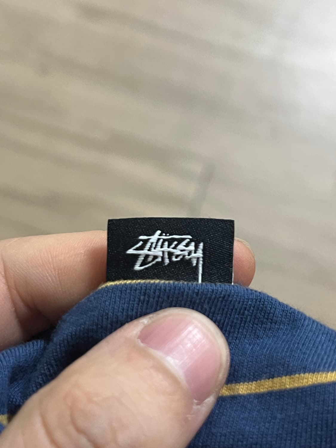 스투시 반집업 폴로 티 XL 상품이미지6