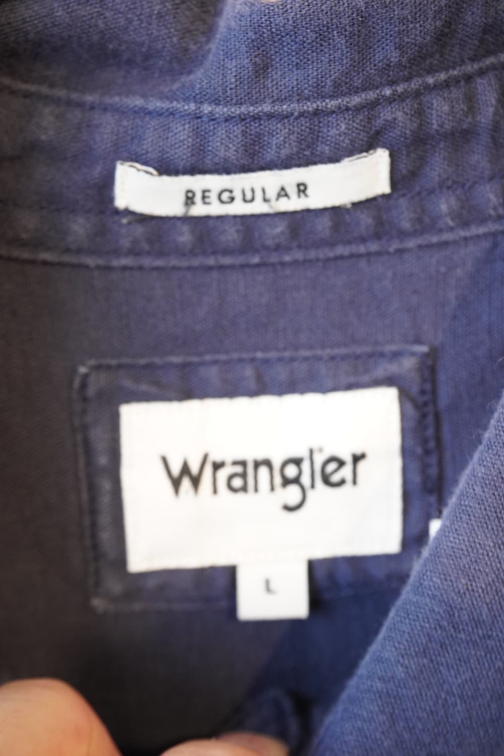 00s 랭글러 네이비 반팔 셔츠 Wrangler 상품이미지5