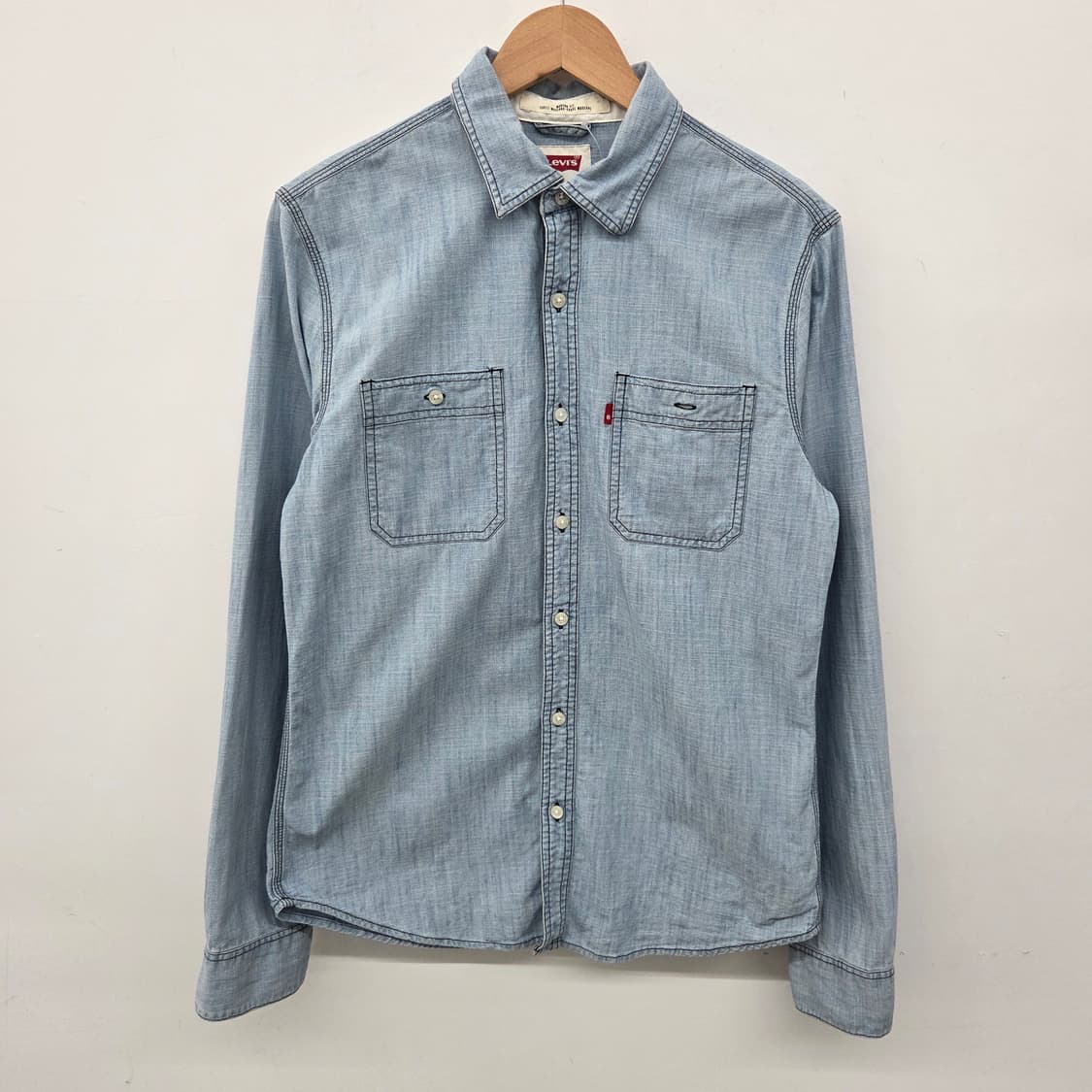 리바이스 데님 셔츠 긴팔 남방 남m 상품이미지2