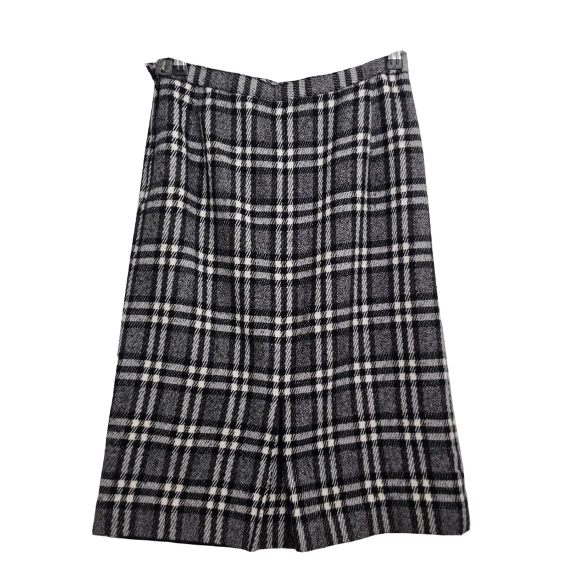 TOKYO STYLE 빈티지 그레이 체크 스커트 울 100% 상품이미지2