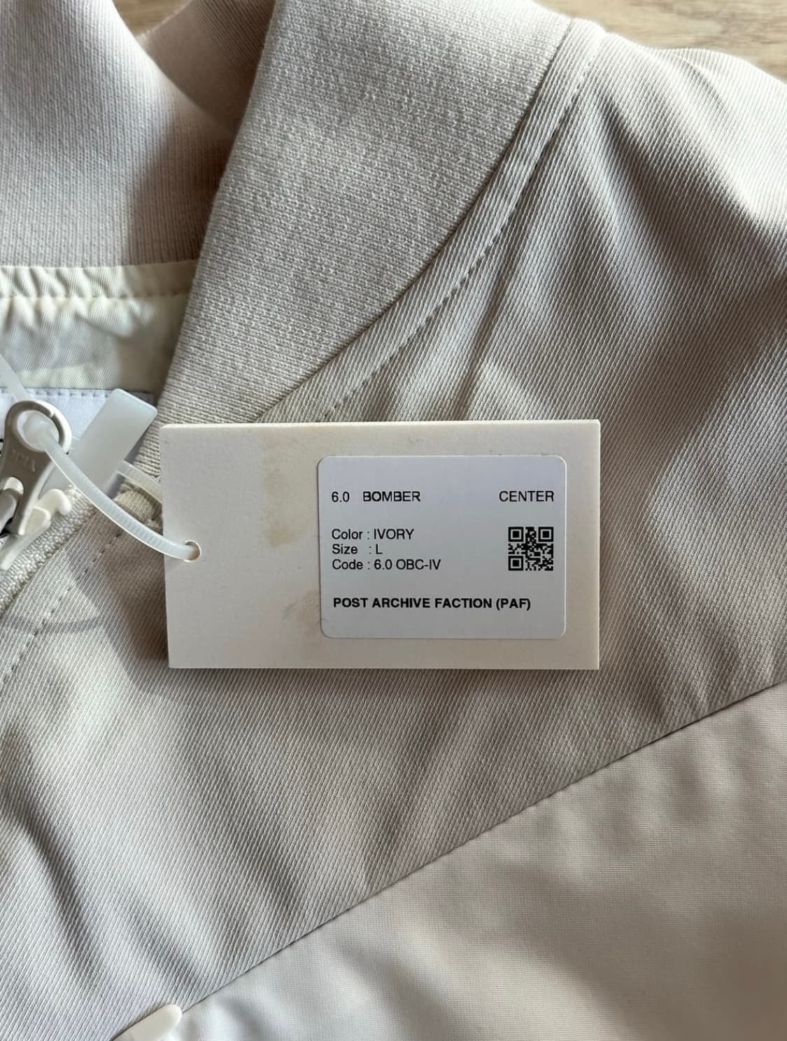 [L] PAF 6.0 BOMBER CENTER (IVORY) 상품이미지4