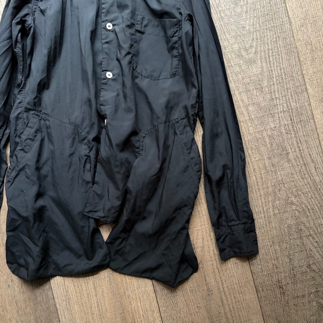 Pocket Transformed Big Collar Blouse 상품이미지6