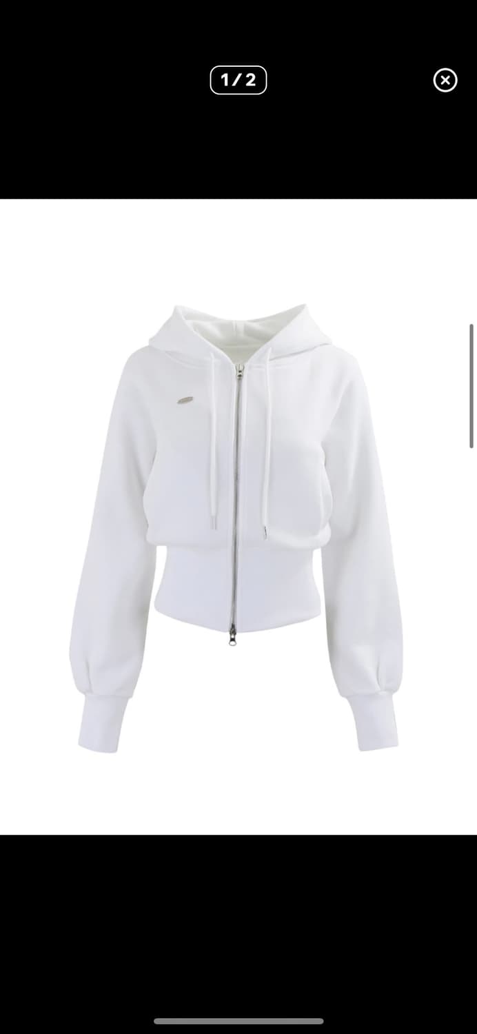 킴즈서울 후드집업 화이트 상품이미지1