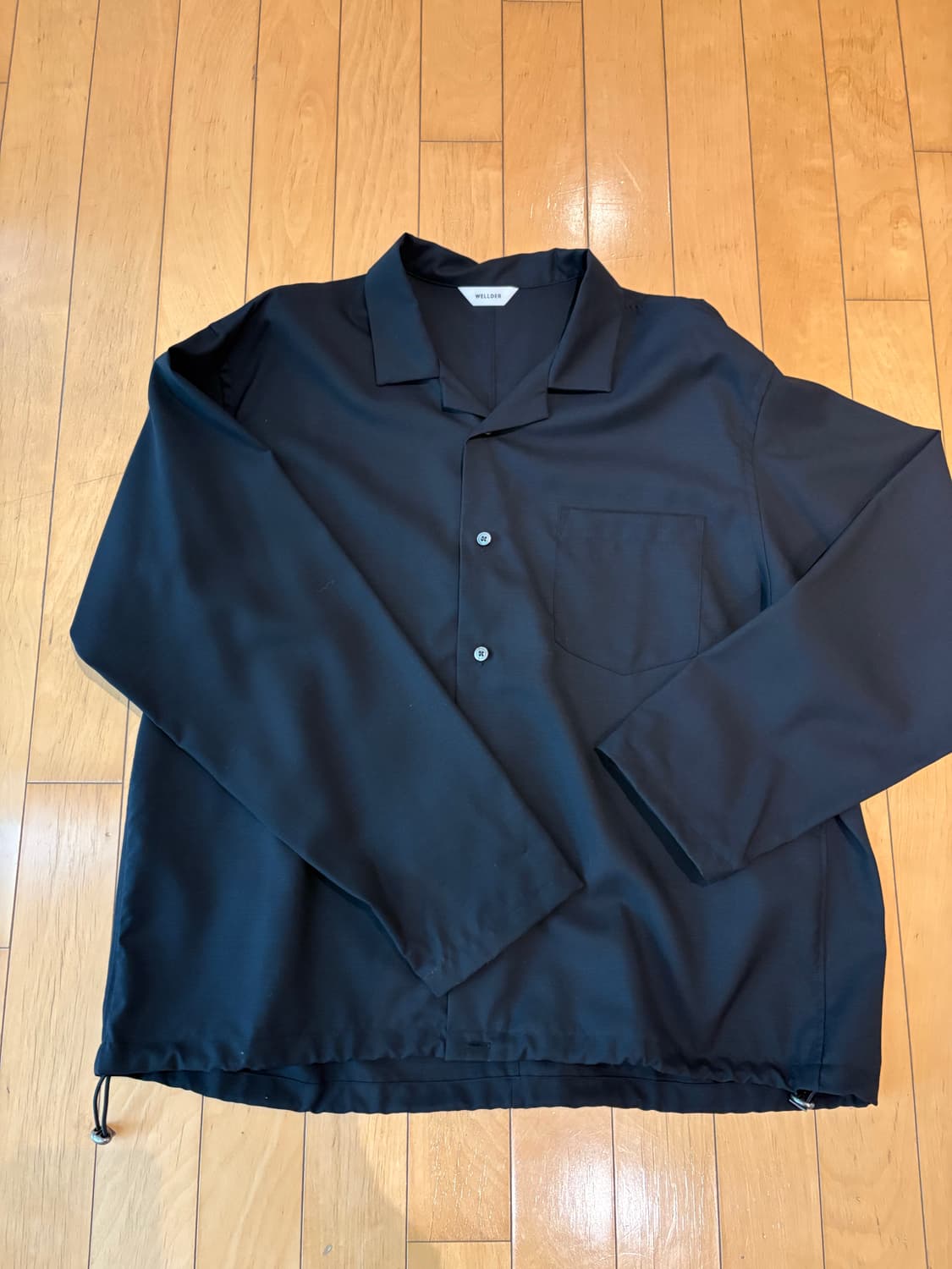 Wellder japan 웰더 드로우스트링 셔츠 상품이미지1