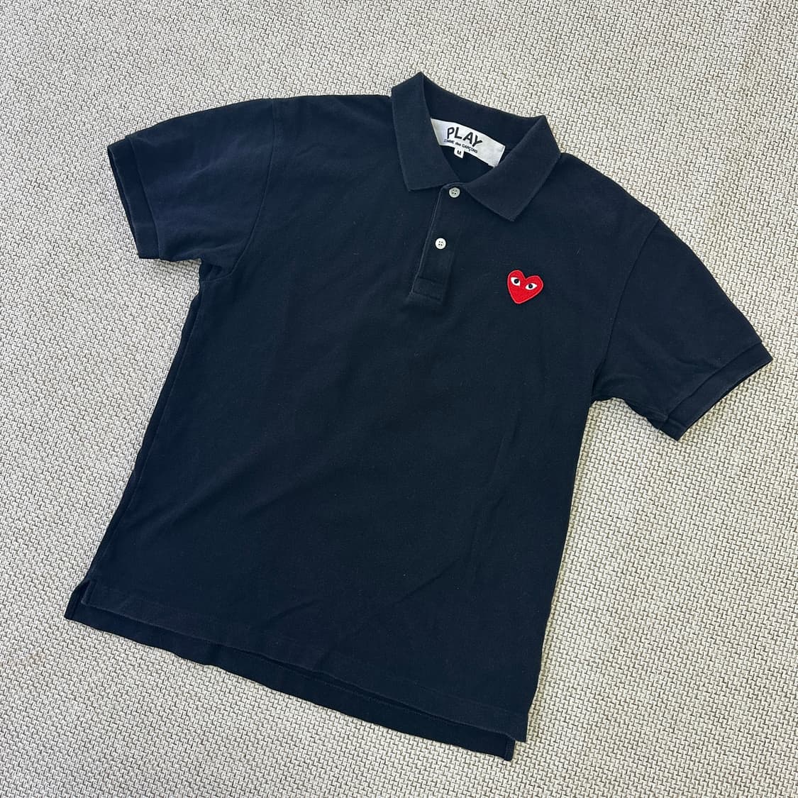 M 꼼데가르송 블랙 폴로 셔츠 0413D 상품이미지1