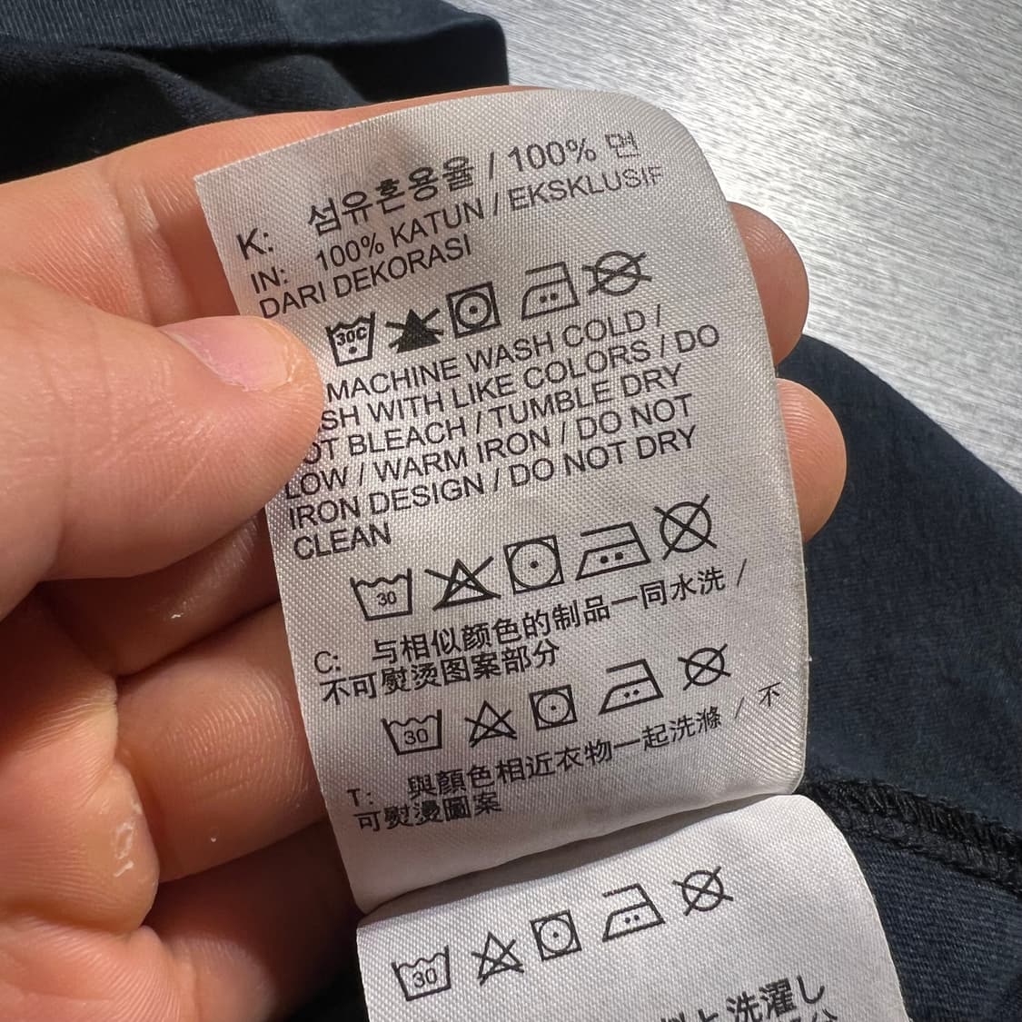 나이키 에어조던 피그먼트 블랙 화이트 레드 스펠아웃 반팔 티셔츠 상품이미지6