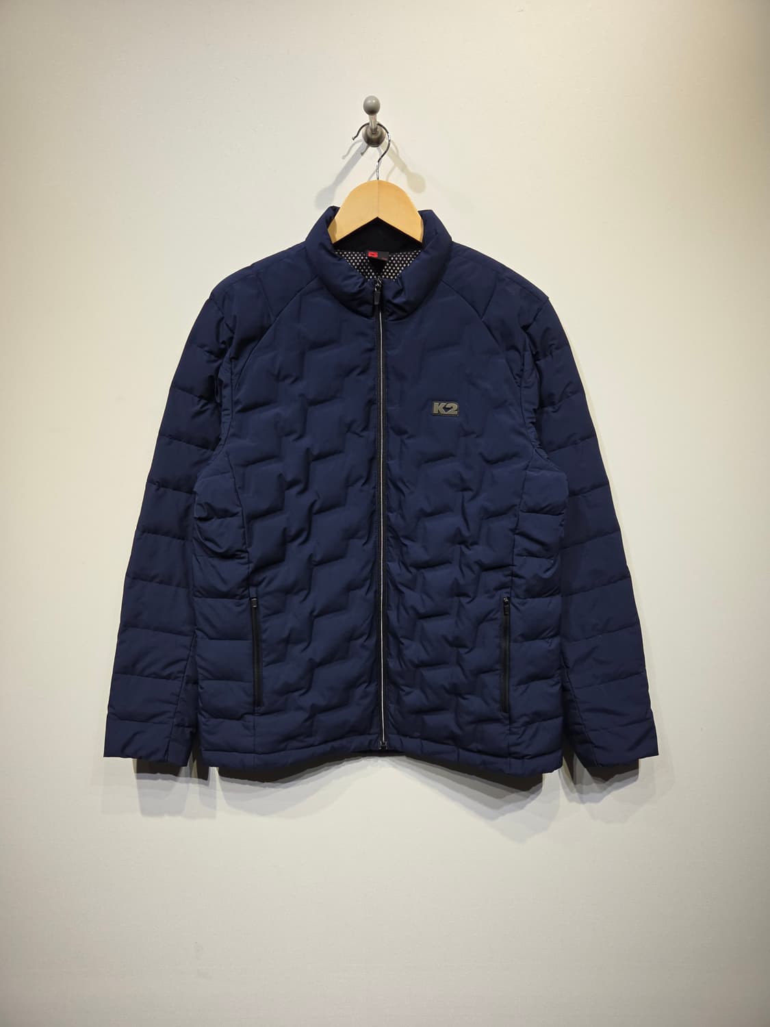 K2 네이비 덕다운 퀼팅 패딩 자켓 상품이미지2