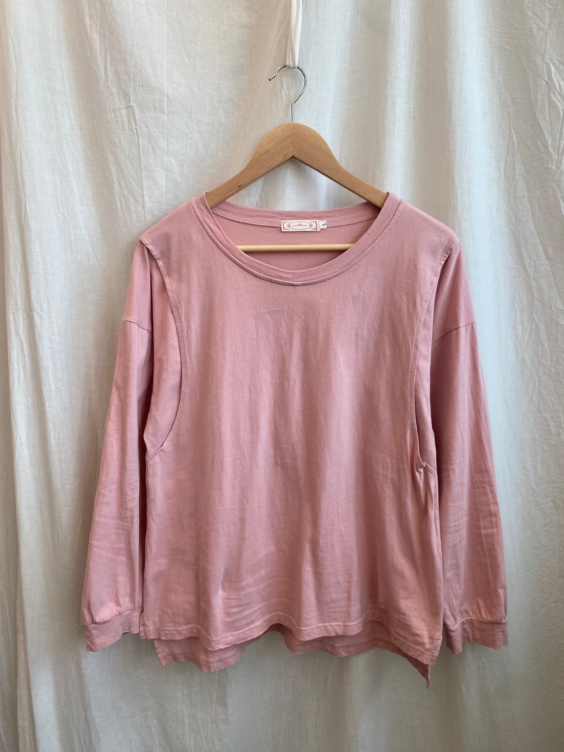 핑크 레이어 티셔츠(L) 상품이미지1