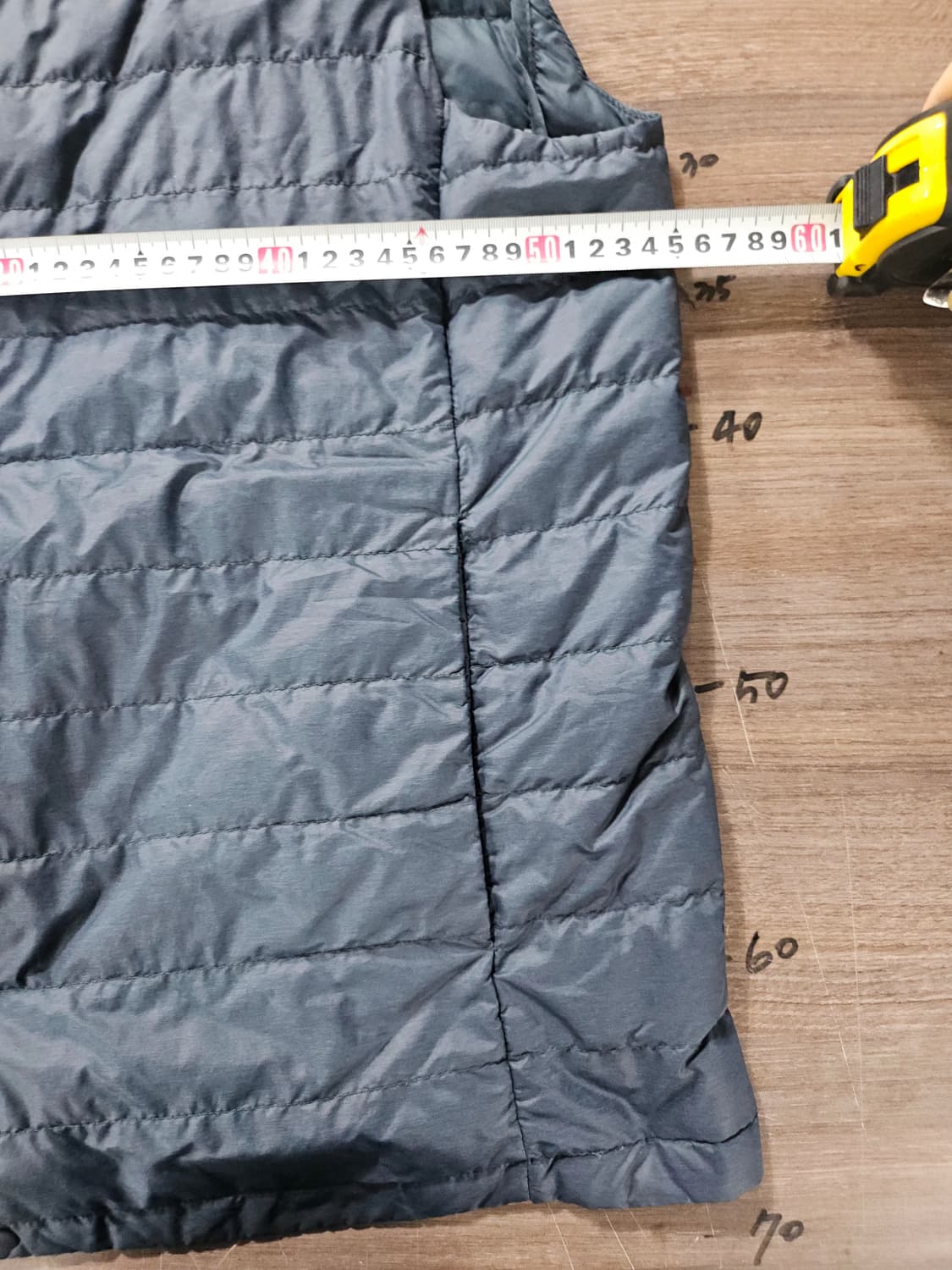 네이비 경량 패딩 조끼  XL 상품이미지3