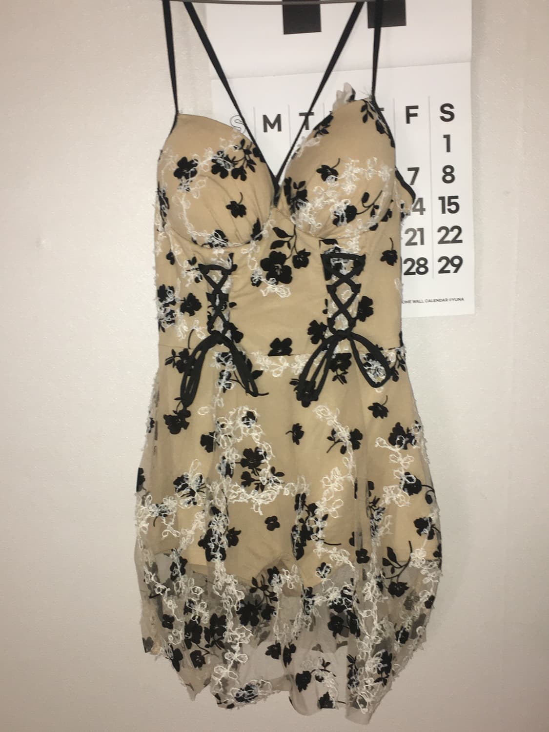 빈티지 코르셋 플라워 레이스 원피스 상품이미지2