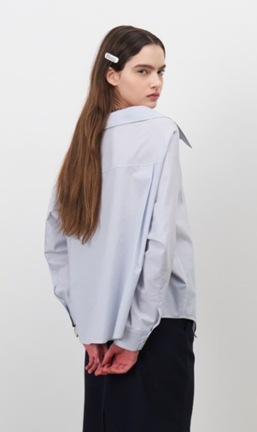 마론에디션 블루 스트링 오버사이즈 셔츠 상품이미지4