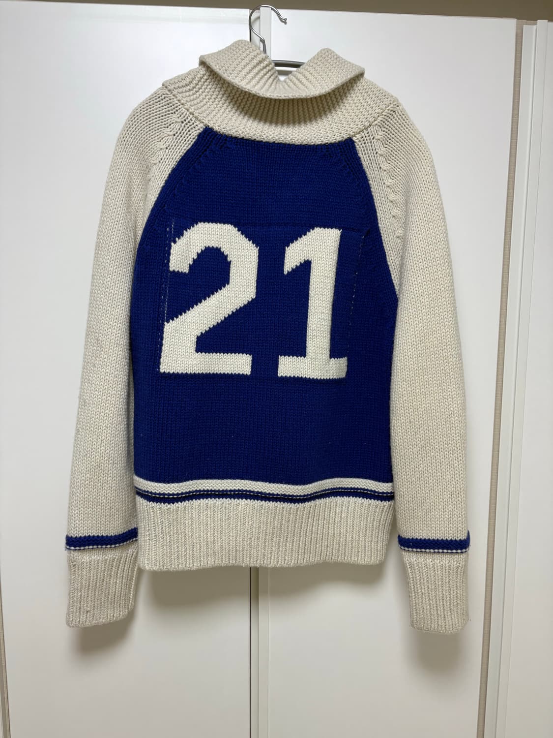 Artist Komplex 아티스트 컴플렉스 코위찬 니트 집업 블루 상품이미지6