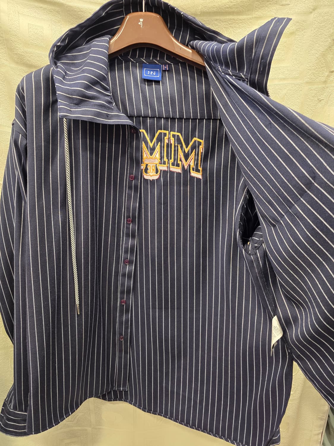 로맨틱크라운 스트라이프 후드 셔츠 프리사이즈 상품이미지7