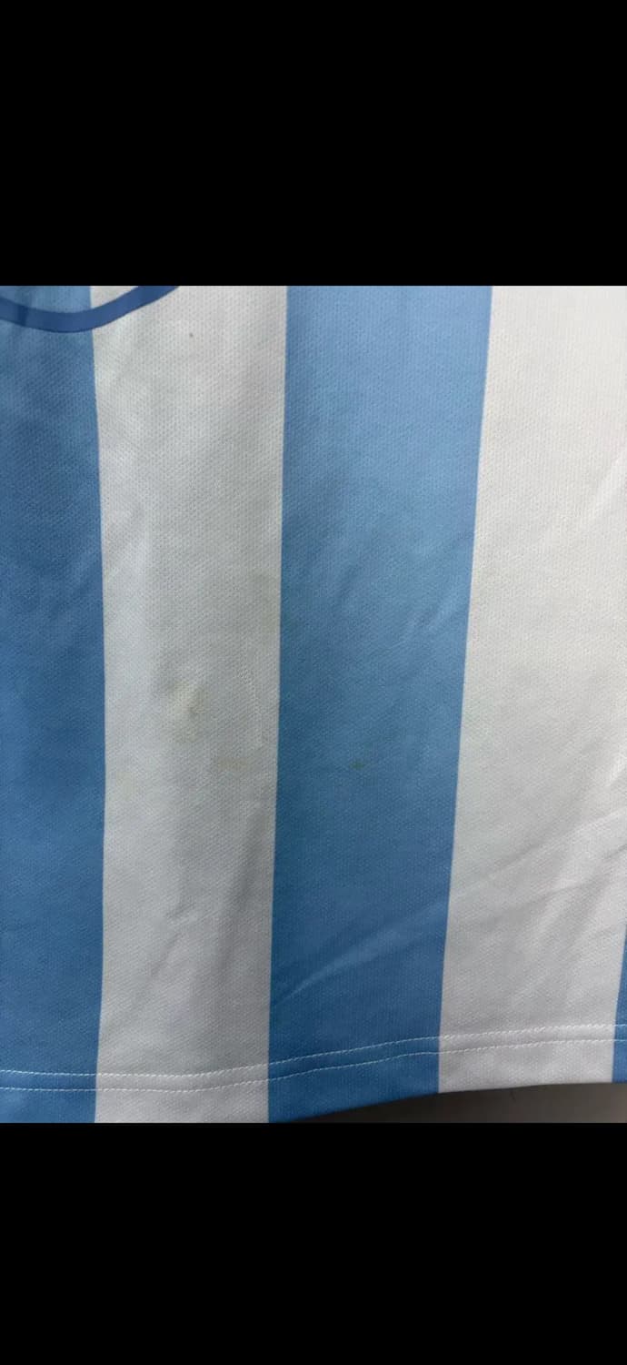 마틴로즈 트위스트 숏슬리브 풋볼탑 화이트 라이트블루 스트라이프 H1977 상품이미지9