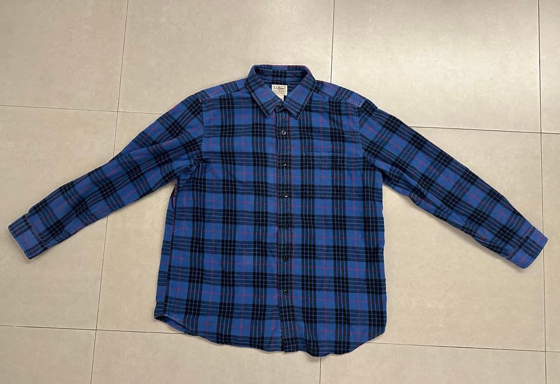 L.L Bean plaid flannel 셔츠 L 상품이미지2