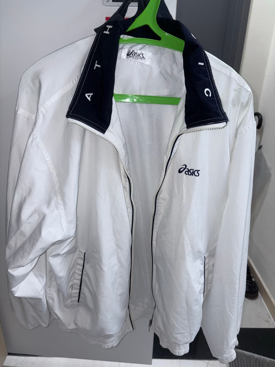 빈티지 아식스 바람막이 화이트 105 상품이미지1