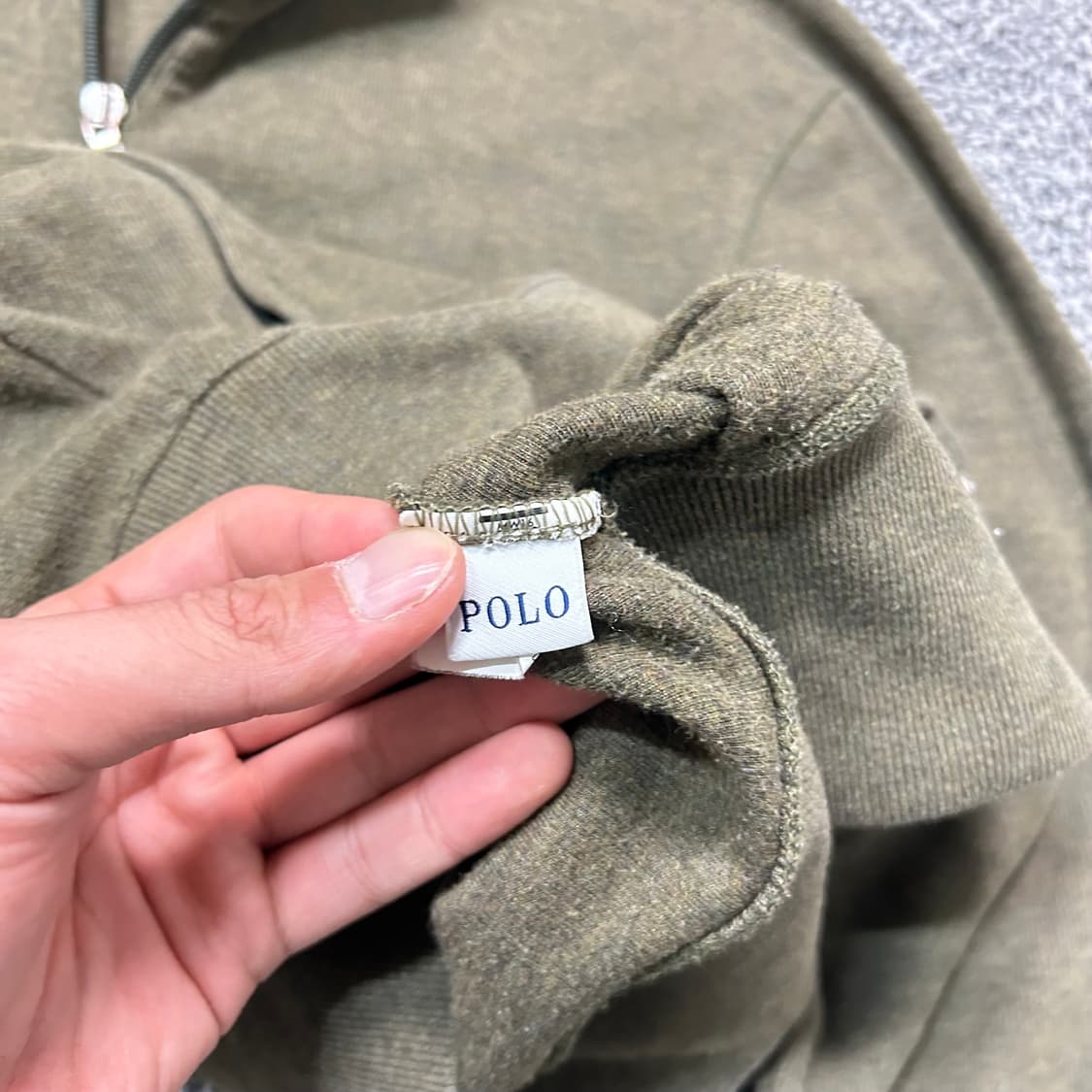 폴로 (POLO RalphLauren)카키 니트 집업 상품이미지5