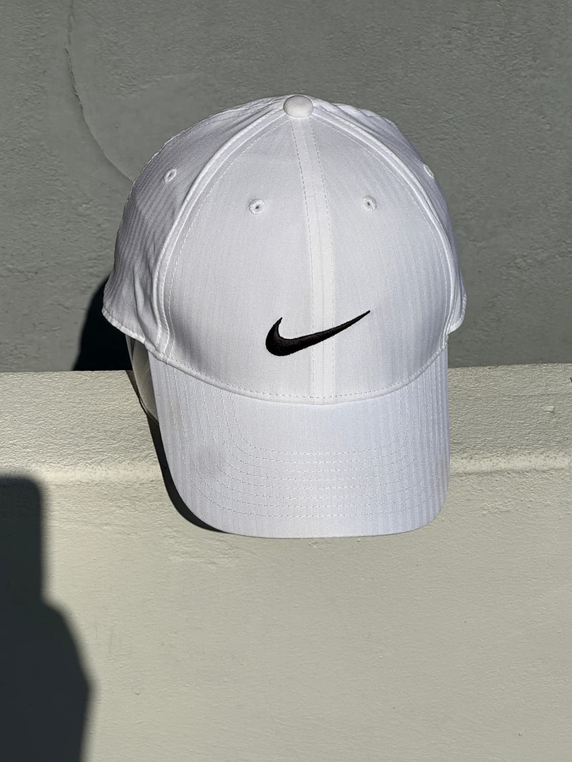 [F] 나이키 로고 우븐 화이트 볼캡 모자 상품이미지1