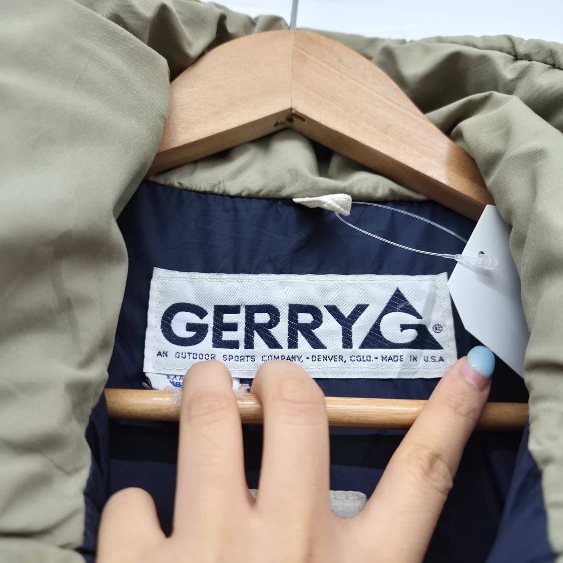 게리 블랙/베이지 패딩 점퍼 남성 XL 상품이미지5