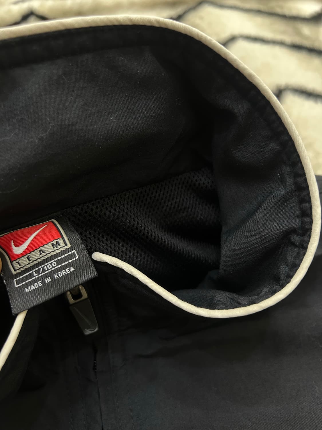 [L]나이키 올드스쿨 빅 스우시 폴리쉘 자켓/블랙 상품이미지5