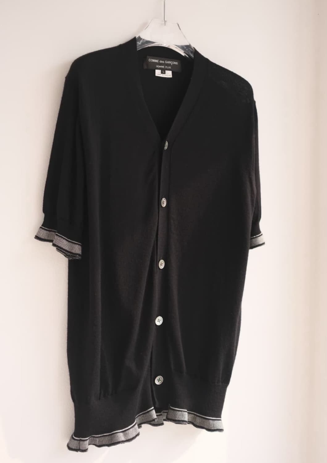 Brioche rib half sleeve cardigan 상품이미지2