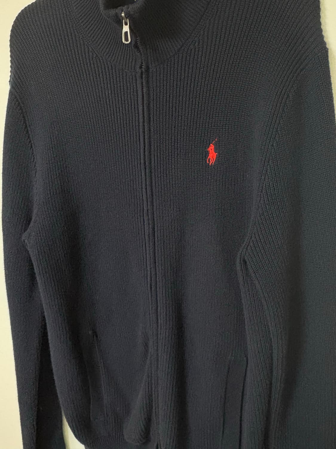 100% 정품) 폴로 니트집업 M  상품이미지1