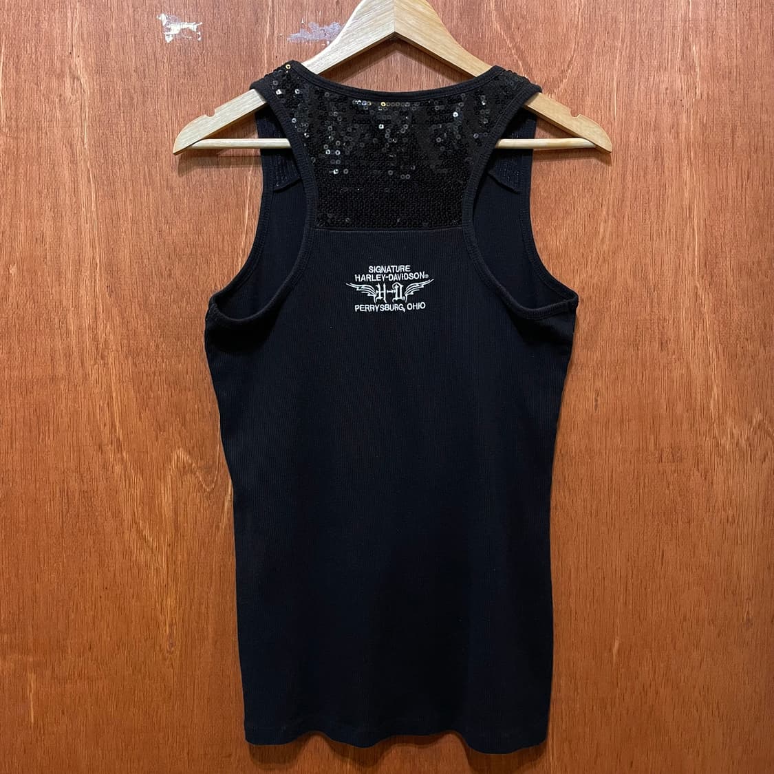 (XL) Harley Davidson 할리 자수 슬리브리스 나시 상품이미지2