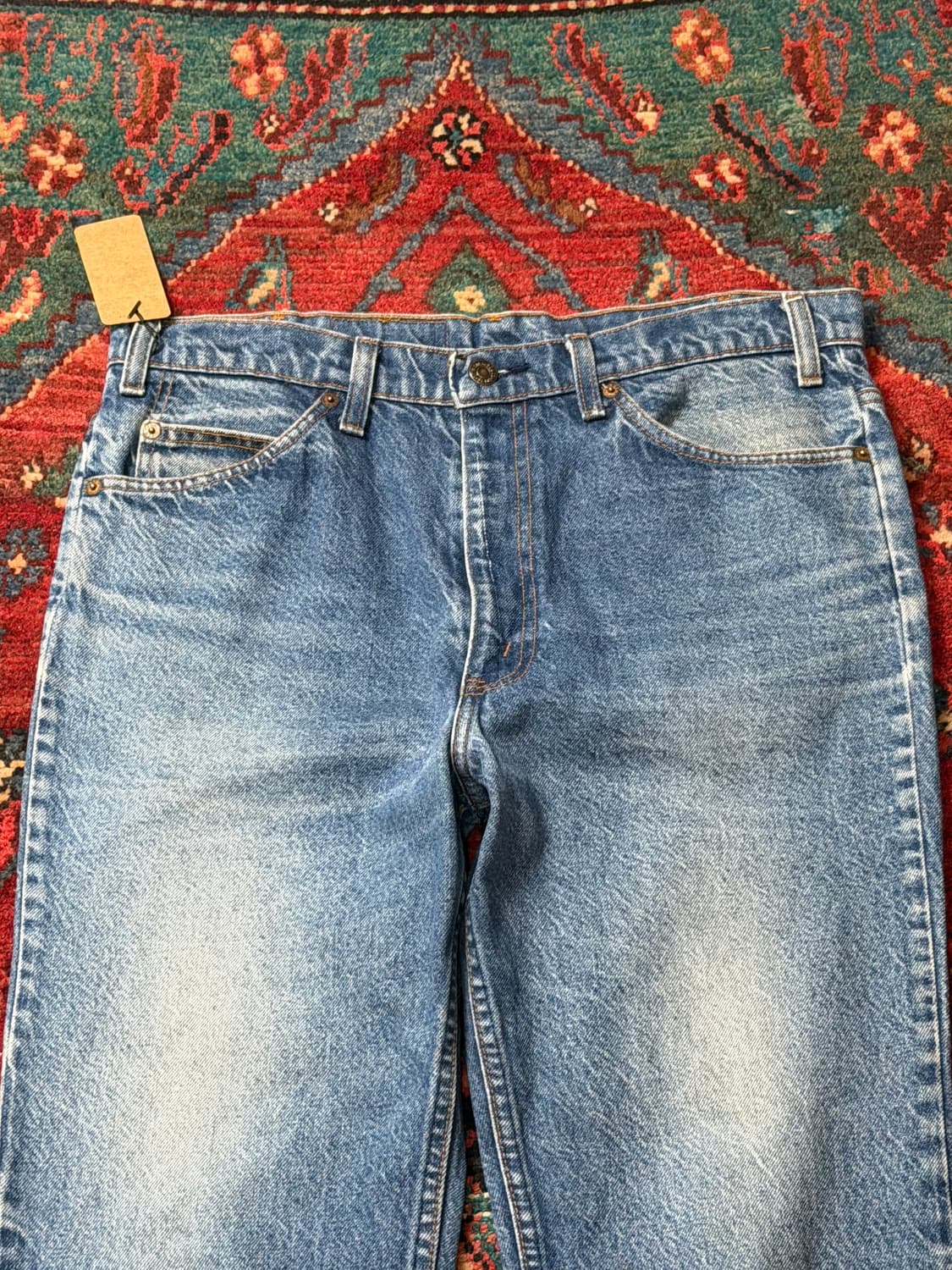 80's USA Made 빈티지 리바이스 517 오렌지탭 부츠컷 상품이미지5