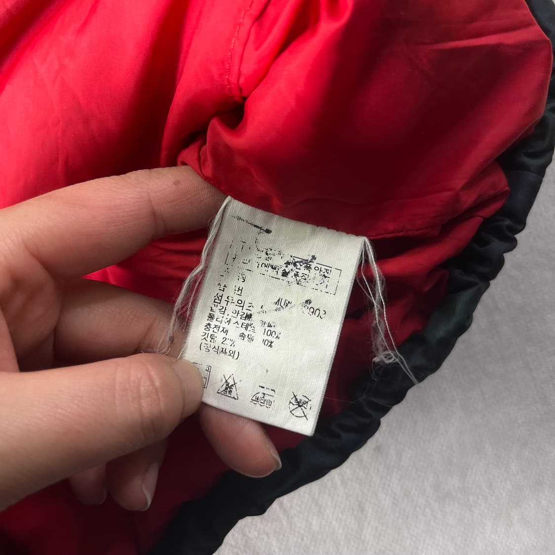 100 폴로랄프로렌 체크 패턴 덕다운 조끼패딩 상품이미지6