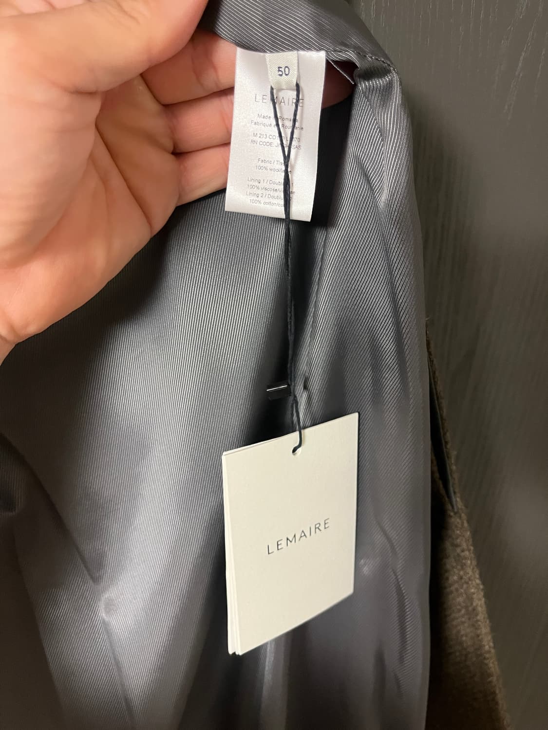 르메르 스트레이트 코트 EU50 상품이미지4