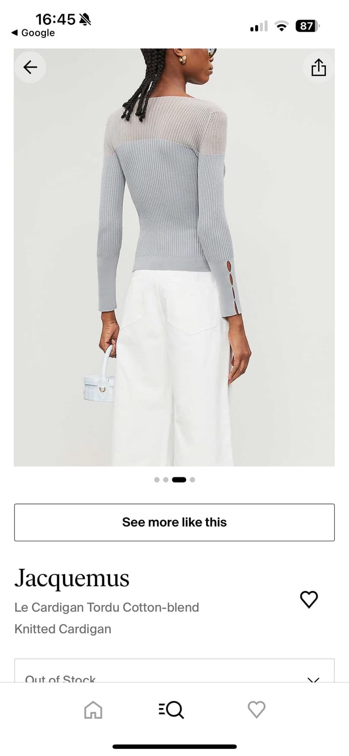 자크뮈스 jacquemus 투명 가디건 36 상품이미지4