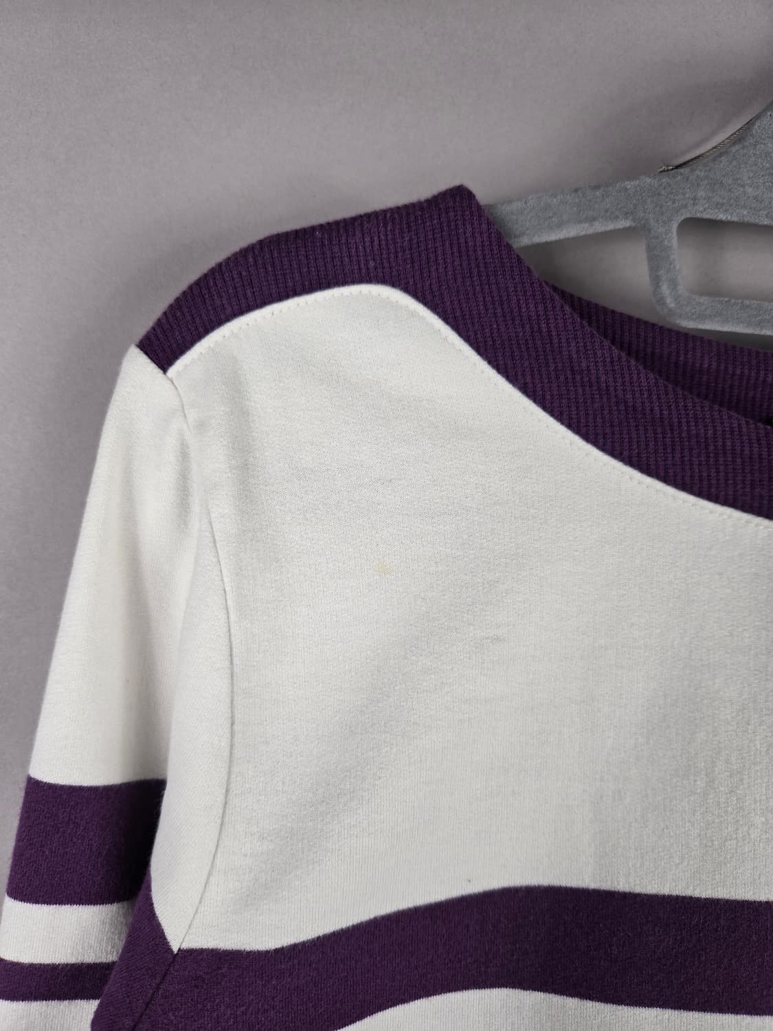 [무료배송]라코스테 90 (36) 여성 보트넥 스트라이프 긴팔 티셔츠 상품이미지4