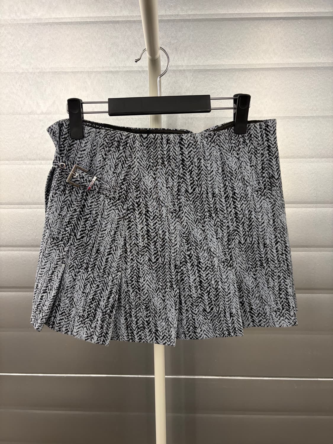 GANNI 헤링본 플리츠 미니스커트 상품이미지4