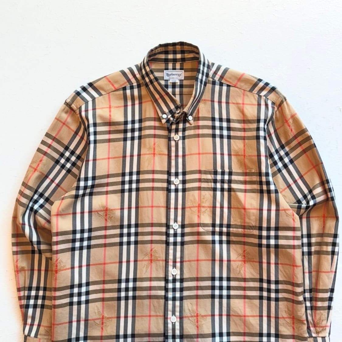 버버리 기마로고 노바 체크 셔츠 상품이미지4