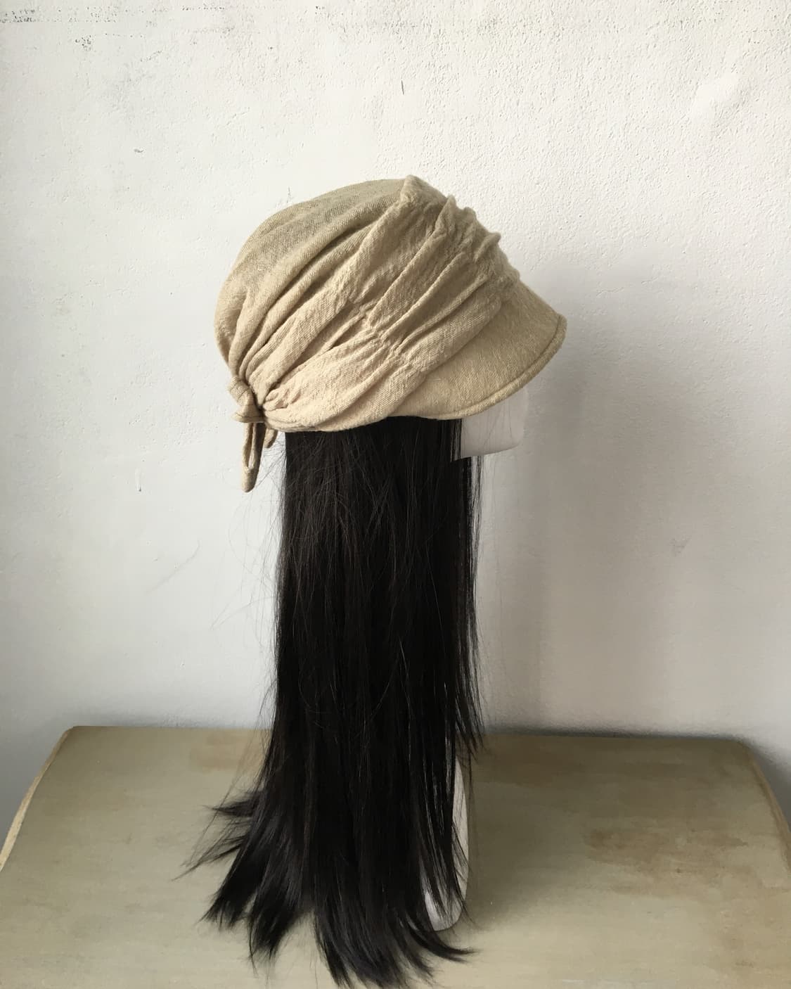 back ribbon point shirring hat 상품이미지7