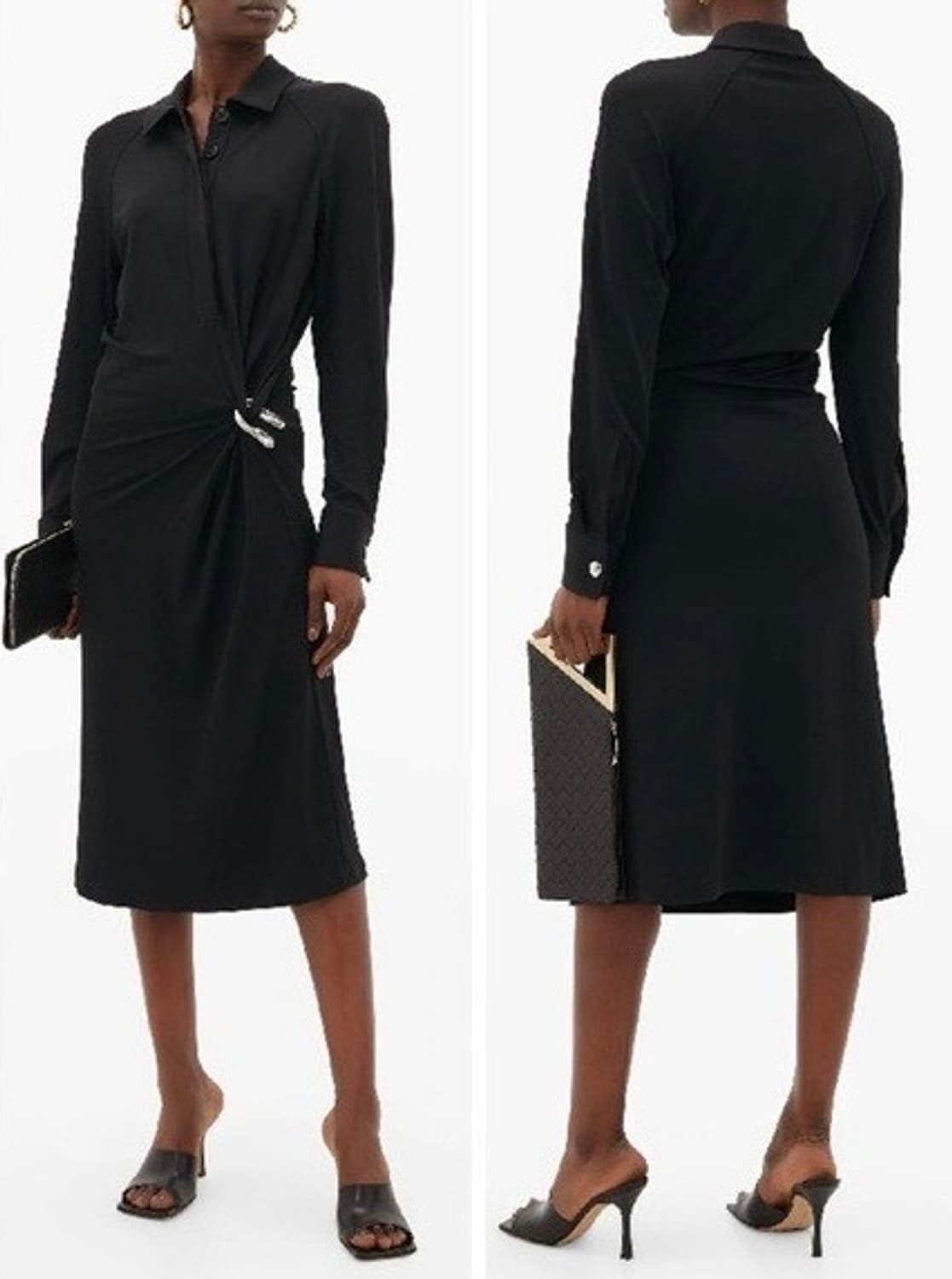 보테가베네타 20FW 블랙 드레스 38사이즈 상품이미지1