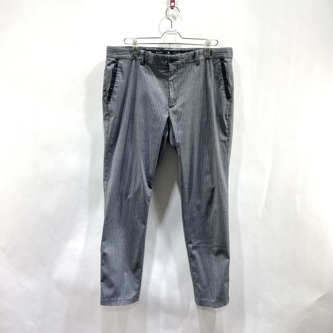 벤제프 남성골프팬츠 블랙 패턴 37-38  상품이미지1