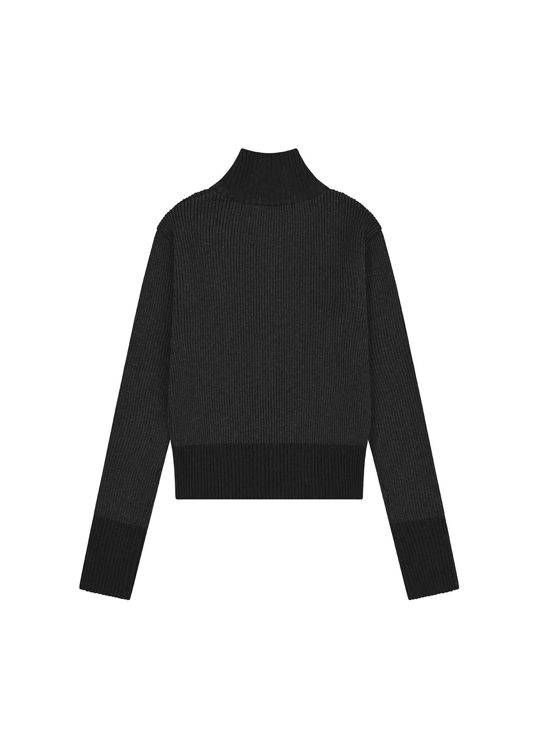 보헤미안서울 믹스드 니트 로고 집업 상품이미지2