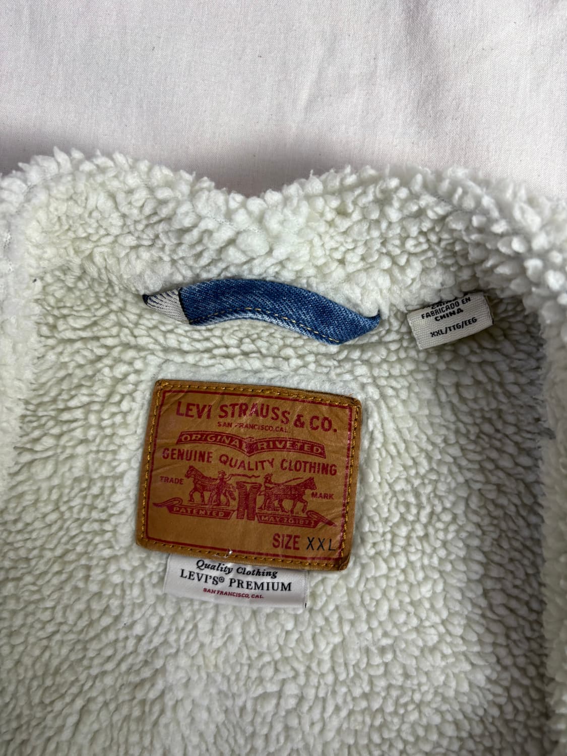 Levis x Disney 리바이스 미키마우스 쉐르파 트러커 자켓 XXL 상품이미지5