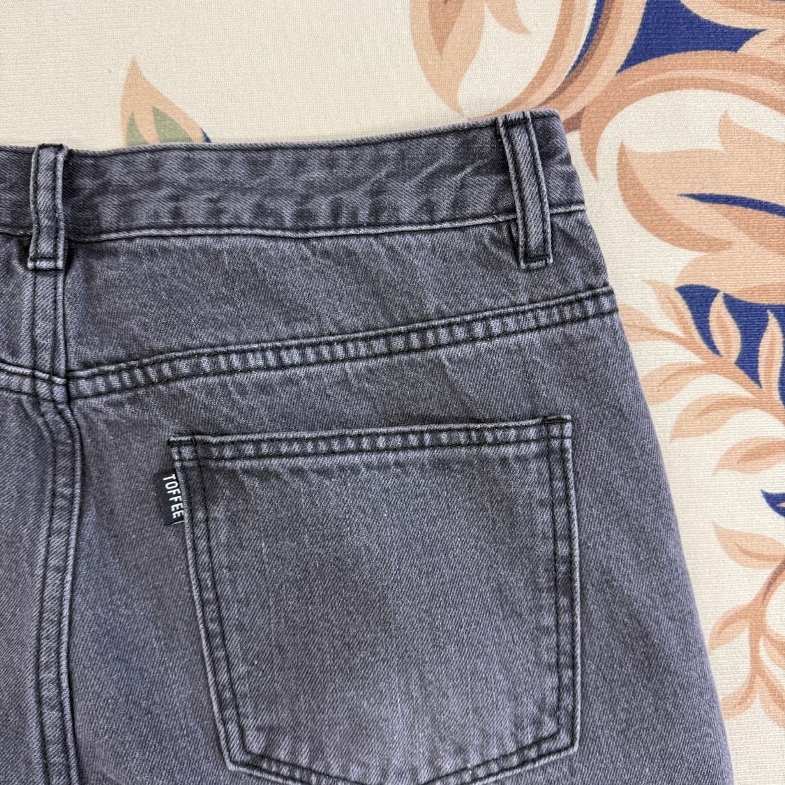 (XL)토피 TOFFEE 와이드 데님팬츠(그레이) 상품이미지6